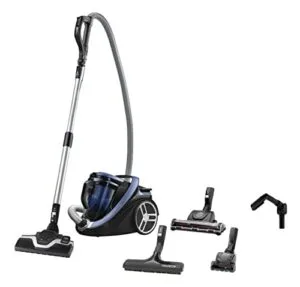 Rowenta Silence Force Cyclonic "Animal Care Pro" Aspirateur traineau silencieux, sans sac, Performant, Ergonomique,Bac 2,5 L,Nombreux accessoires, Fabriqué en France RO7691EA,Bleu Intense