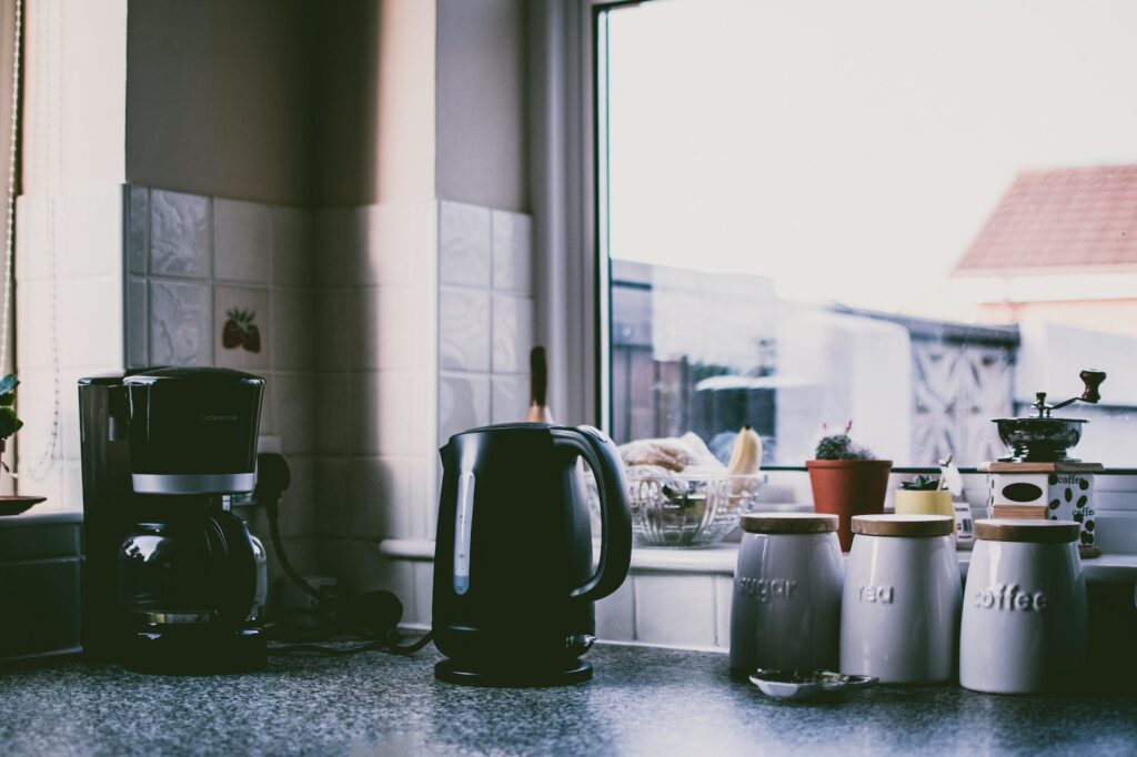 photograph of a kitchen counter